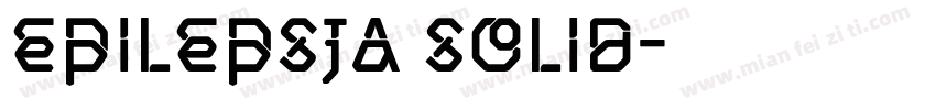Epilepsja Solid字体转换